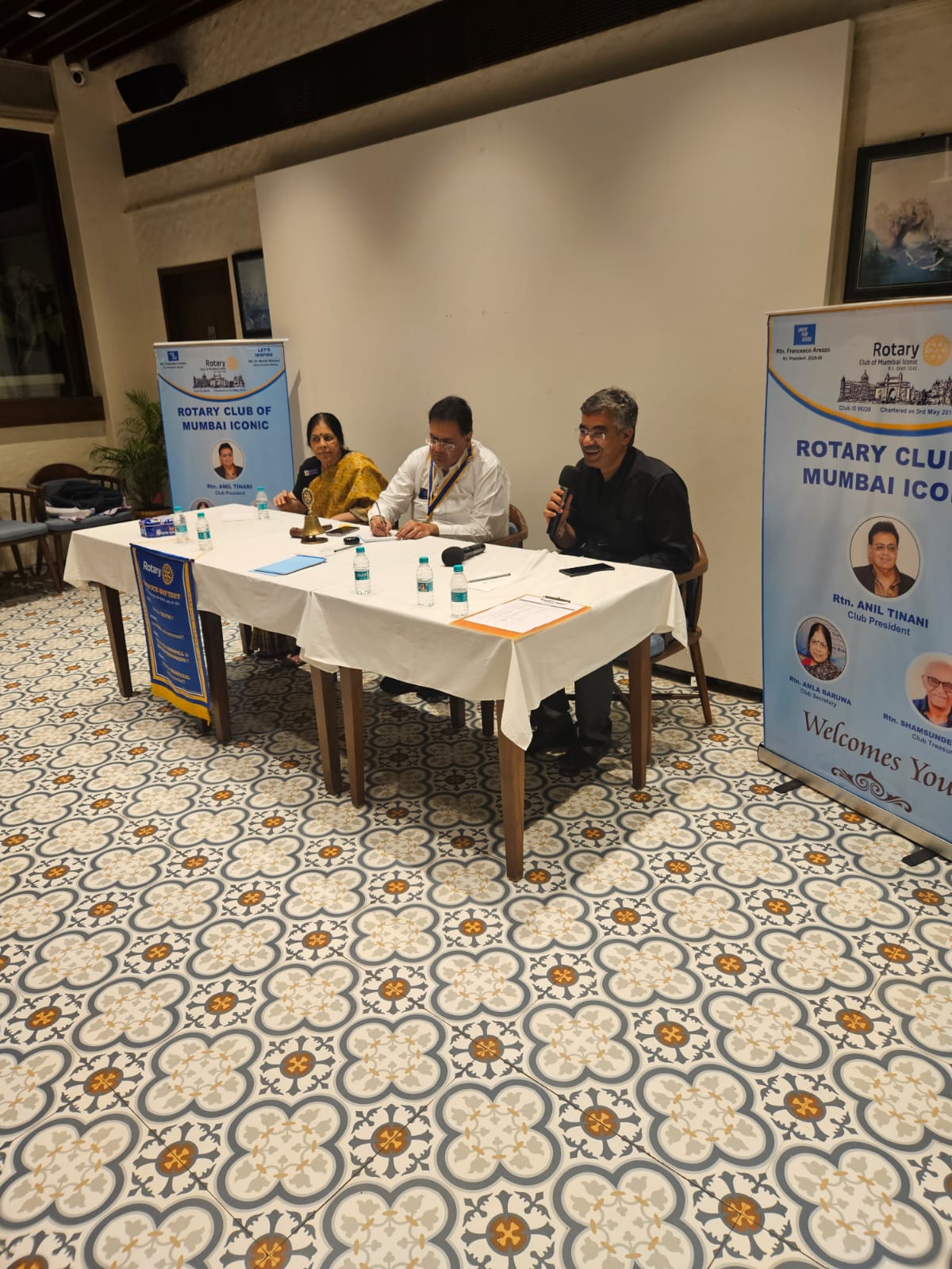 Speaking on a panel at the Rotary Club of Mumbai Iconic