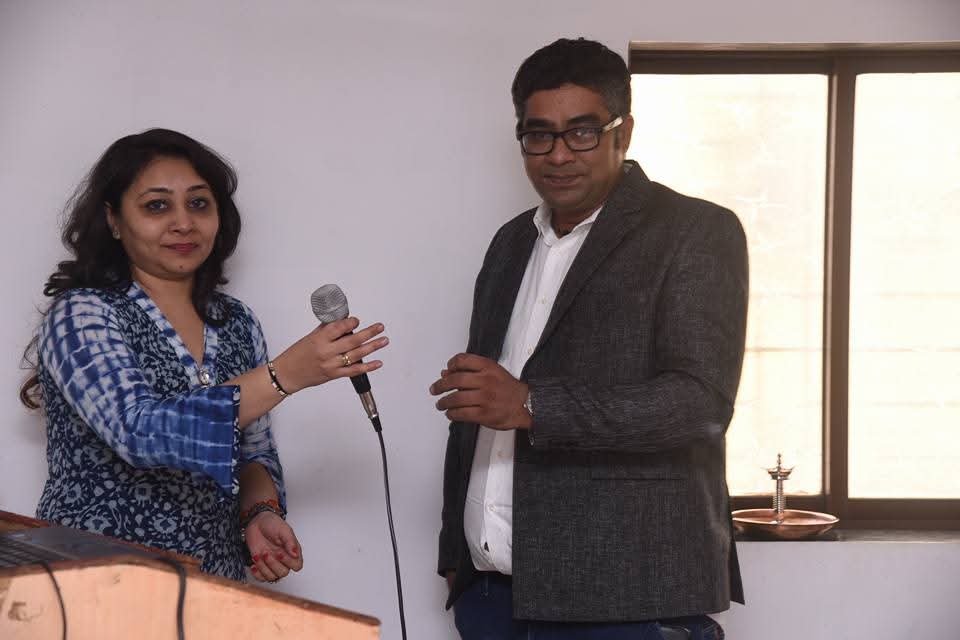 Felicitation at an institute event